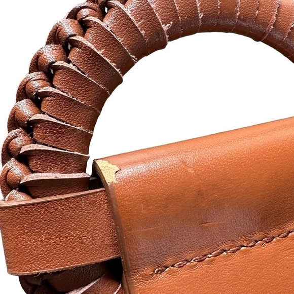 Wide Braided Round Buckle Synthetic Leather Belt, M/L - Picture 5 of 6